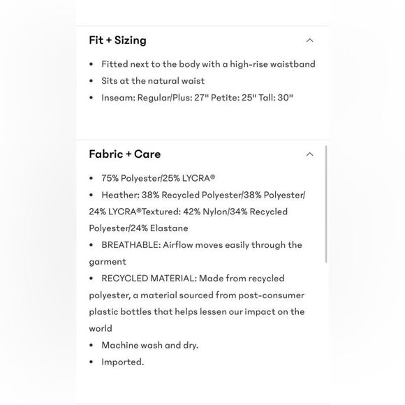 NWT Athleta Rainier Tight. Clover Berry. 1X - Picture 6 of 7